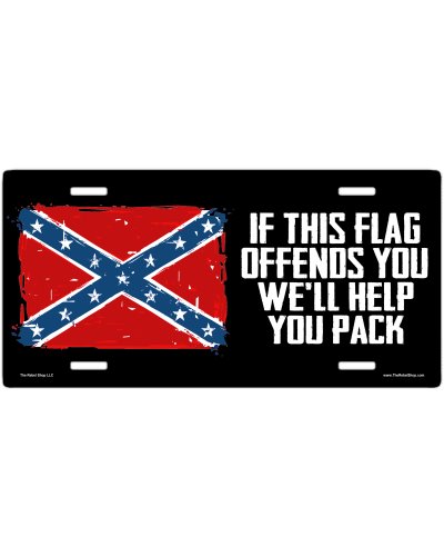 If This Flag Offends You no fade car tag